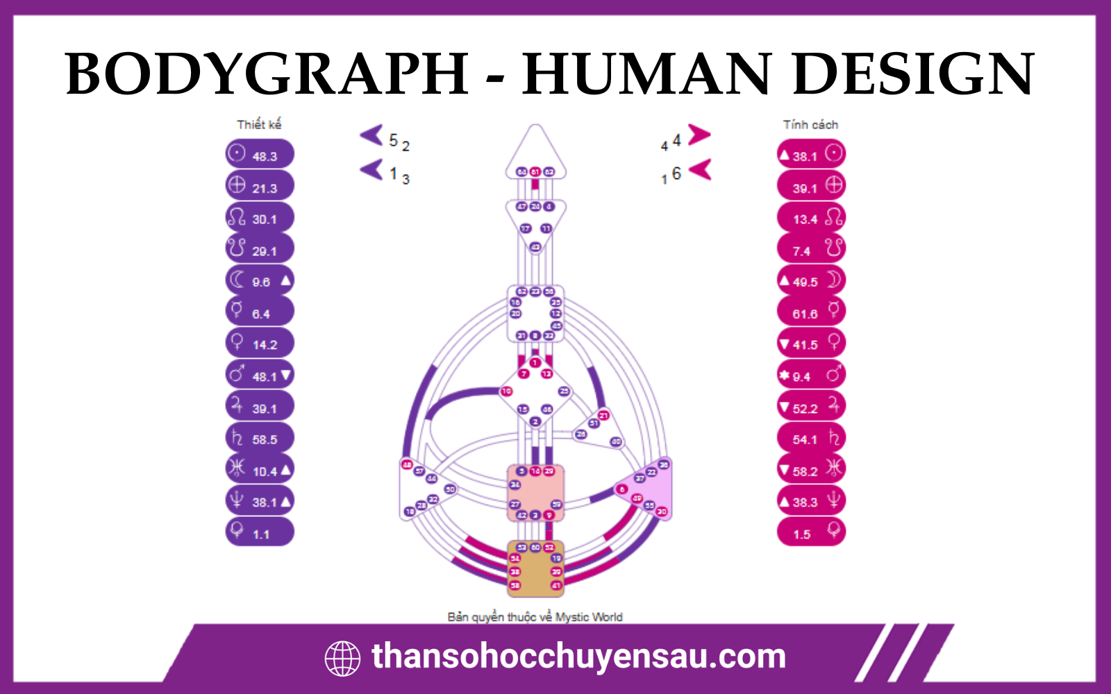 Hệ thống Bodygraph - Human Design