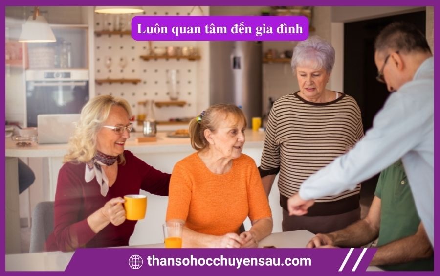 Luôn quan tâm đến gia đình